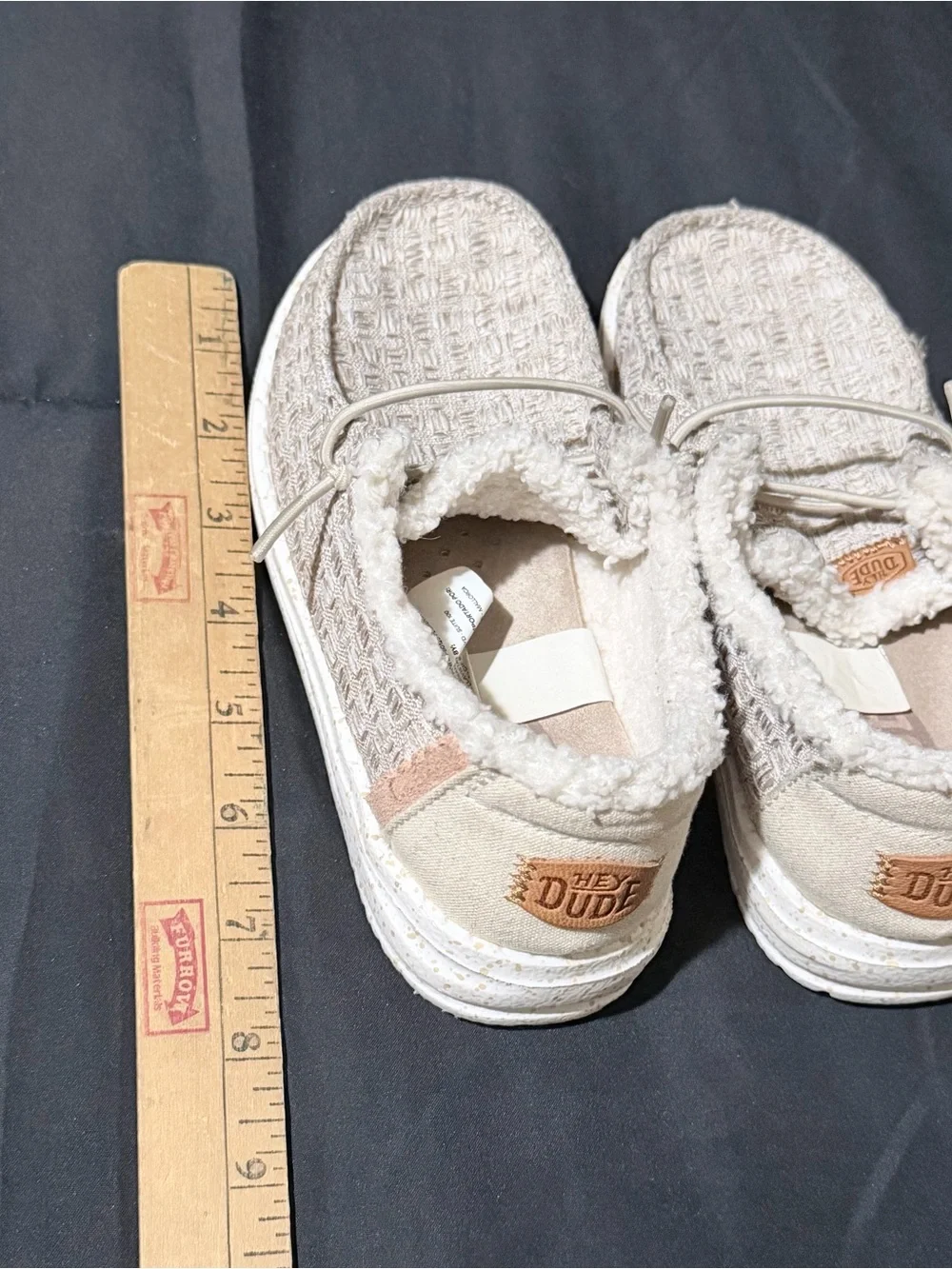 Hey Dude Cozy Slip-On Moccasins in Cream